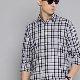 Flying Machine Checked Pure Cotton Casual Shirt-image-90