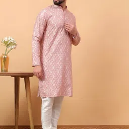 TREEMODA Men Regular Kurta with Pyjamas image 4