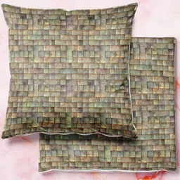 ArtzFolio Multicoloured Set of 2 Square Cushion Covers image 1
