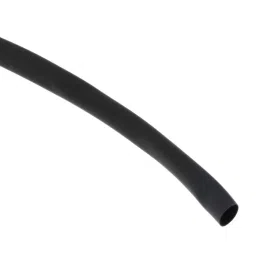 RS PRO Heat Shrink Tube Black Polyolefin 4.8 mm sleeve 20 m length, 666880-15