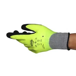 Ansell EDGE 48969 Black Yellow Nylon Cut Resistant Work Gloves Size 8 Nitrile Coating, 48969080-picture-30
