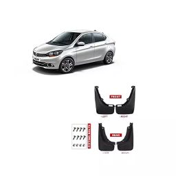 Automoto Cup Type Mud Flaps Splash Guard Front & Rear for Tata Tigor All Models (Set of 4)-14