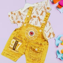 BAESD Infants Printed Dungaree With T-Shirt-18