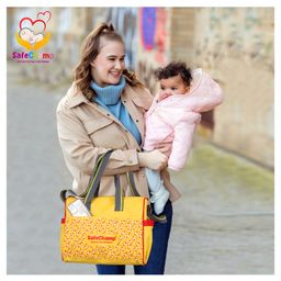 SafeChamp Chick Chick Multipurpose Diaper Bag Cum Mother Bag Diaper Bag   - Yellow-image-22