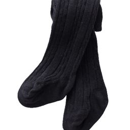 SYGA Baby Tights For Girls Soft Cotton Infant Leggings Toddler Solid Knit Stockings Socks Pants - Black-image-96