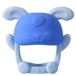Bembika Bunny Shape Baby Teether Toy -Blue.-15