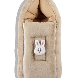 VoiDrop Big Velvet Baby Carry Bed Cum Sleeping Bag 2 in 1 for New Born Baby Sleeping Bag in Large size (Brown)-image-91