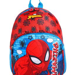 Spider Man Print School Bag Red and Blue - Height 13 Inches-6