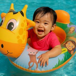 SANJARY Giraffe Shape Pool Float Swimming Floats Beach Toy Color shape May Vary-image-18