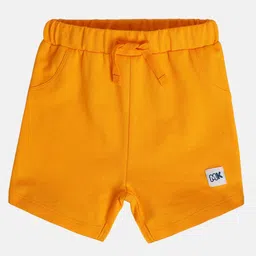 MINI KLUB Cotton Knit Solid Shorts - Mustard-picture-26