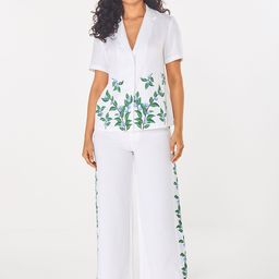 ASHITA FERNANDES Women Embroidered Relaxed Straight Leg Easy Wash Trousers-image-24