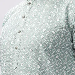 Anouk Men Printed Thread Work Kurta image 2