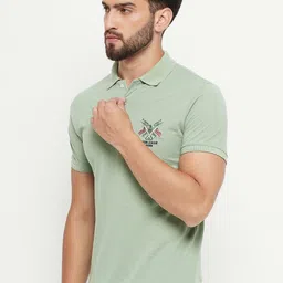 RELANE Men Solid Polo Collar Cotton T-shirt-picture-29