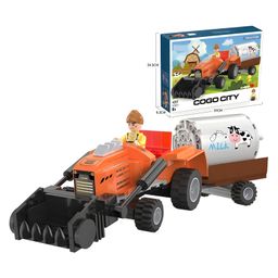 NEGOCIO Cogo Kids Multifunctional Tractor Build Blocks Kit Games Brick Building Block Toy- PACK OF 1- COLOR MAY VARY image 5