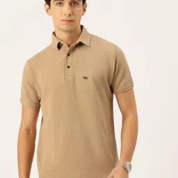 FIFTY TWO Self Design Polo Collar Dri-FIT Training or Gym Sports T-shirt-image-77