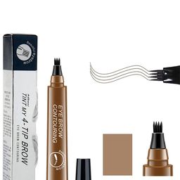 Adbeni Brow Contouring Pencil With Micro Fork Tip Applicator - 20g - Light Brown image 1