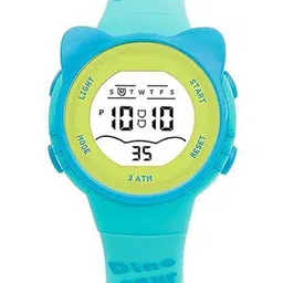 Otage Kids Round Dial & Textured Straps Digital Multi Function Watch 2206-Cat-Green-picture-39