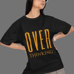 SNUG24 Typographic Printed Drop-Shoulder Sleeves Pure Cotton Oversized T-shirt-image-86