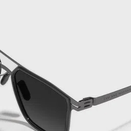SAM & MARSHALL Unisex Square Sunglasses with Polarised and UV Protected Lens image 4