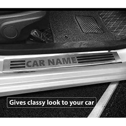 Automoto Stainless Steel Silver Non-led Footstep Door Sill Plate for Renault Capture All Model (Set of 4)-picture-42
