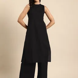 Anouk Women Regular Pure Cotton Kurta with Palazzos-39