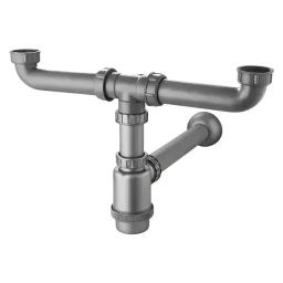 Jayna Plumbing Connector with Bottle Trap PVC Black for 600 mm Maximum Length, PC 02-46