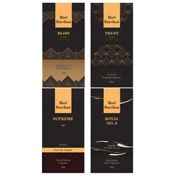 Hari darshan 4-Pcs Black Premium Agarbatti-57