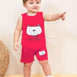 Kwitchy Unisex Cartoon Printed T-shirt With Shorts-image-82