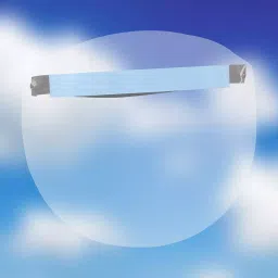 Ladista 550 Micron Face Shield with Adjustable Elastic Strap LD5171 image 2