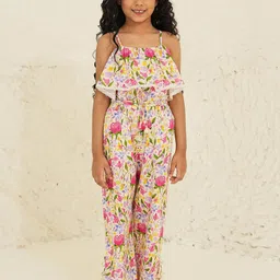 BAESD Girls Floral Printed Original Easy Wash Trousers-image-21