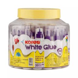 Kores White Glue Jar 20 g (Pack of 30)-2