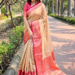 all about you Woven Design Zari Tissue Kanjeevaram Saree-picture-20