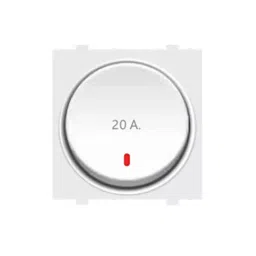 HOSPER 20 A 2 Module Elena Single Switch with Indicator 1 Way, RE09-20