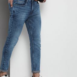 The Indian Garage Co Men Relaxed Fit Light Fade Stretchable Jeans-picture-26