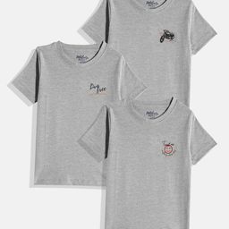 METRO KIDS COMPANY Boys Pack of 3 Printed T-shirts-image-90