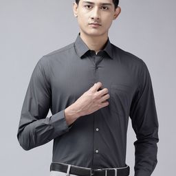 Arrow Manhattan Slim Fit Vertical Striped Pure Cotton Formal Shirt-picture-40