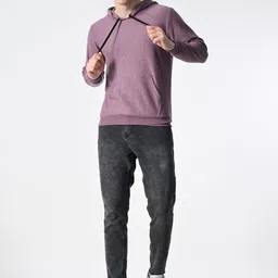 BAESD Men Self Design Hooded Sweatshirt-image-96