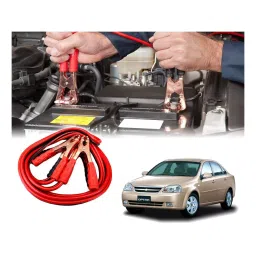 Auto Pearl 2.29 m (7.5 Ft) 500 A Heavy Duty Booster Anti Tangle Battery Jumper Cable for Chevrolet Optra (Pack of 2)-image-78