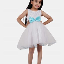 Wish little Girls Round Neck Net Balloon Dress-image-41