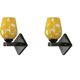 1ST TIME Yellow & White Solid Glass Traditional Cylinder Wall Lamps Wall Lamps-picture-11