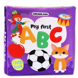 Dreamland Baby My First Cloth Book ABC with Squeaker and Crinkle Paper Cloth Books - English-15
