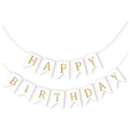 Decor Mnatra happy birthday banner is perfect for outdoor and indoorbirthday decoration - White - Pack of 13-image-57