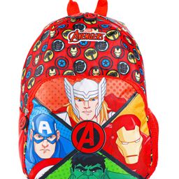 Avengers Print School Bag Red - Height 13 Inches-picture-11