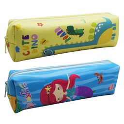 Asera Kids Multipurpose Cartoon Pencil Pouch for Boys Girls Birthday Party Return Gifts (Mermaid and Dino 2 Pcs)-23