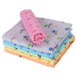 Zahya 6 pcs Cotton Napkin for Face, Dining - Feather-Light - Colour Floral-11