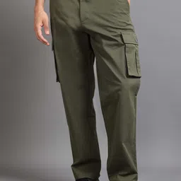 Italian Colony Men Relaxed Cargos Trousers-image-73