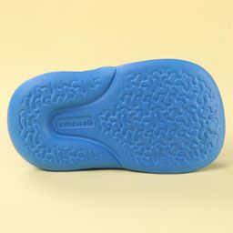 Cute Walk by Babyhug Back Strap Closure Clogs with Spaceship Applique - Blue image 5