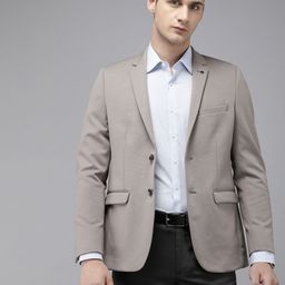 Van Heusen Ultra Slim Fit Self Design Formal Blazer-image-23