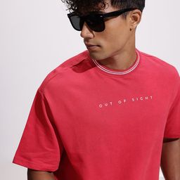 WROGN Drop-Shoulder Sleeves Pure Cotton Oversized T-shirt-image-6
