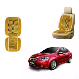 Auto Pearl Polyester, Cotton Vehicle Seating Pad For Chevrolet Aveo Beige-37